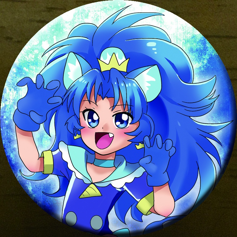 キュアジェラートの缶バッチ