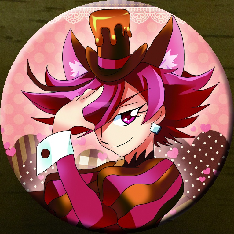 キュアショコラの缶バッチ