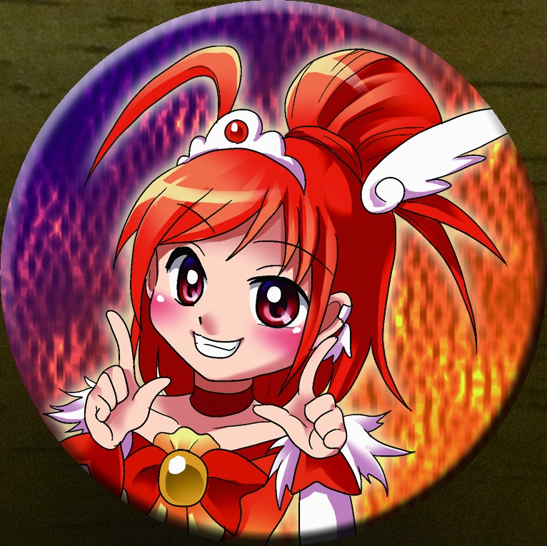 キュアサニーの缶バッチ