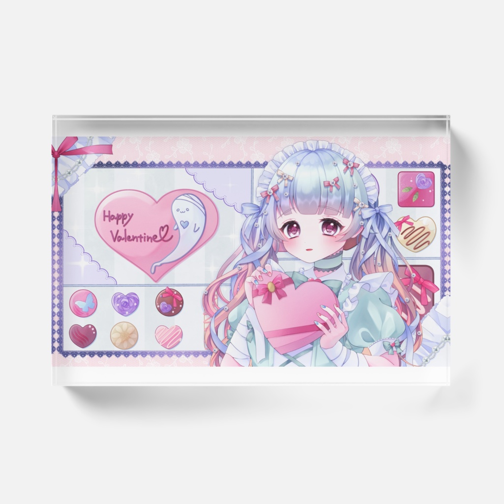 バレンタイン限定イラストブロック