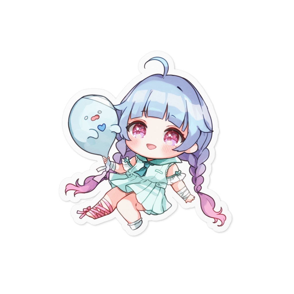 君と一緒にこにこステッカー