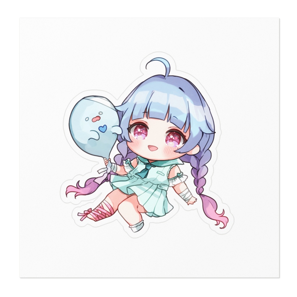 君と一緒にこにこステッカー