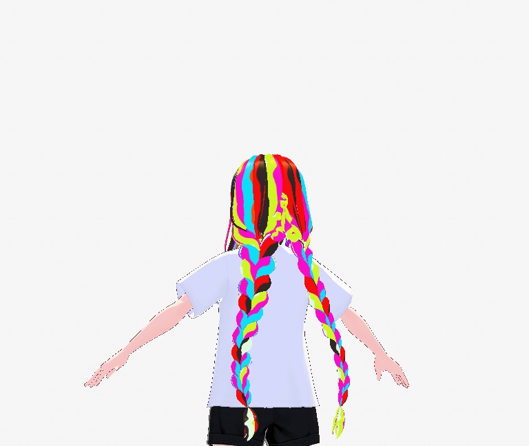 tiedye hair