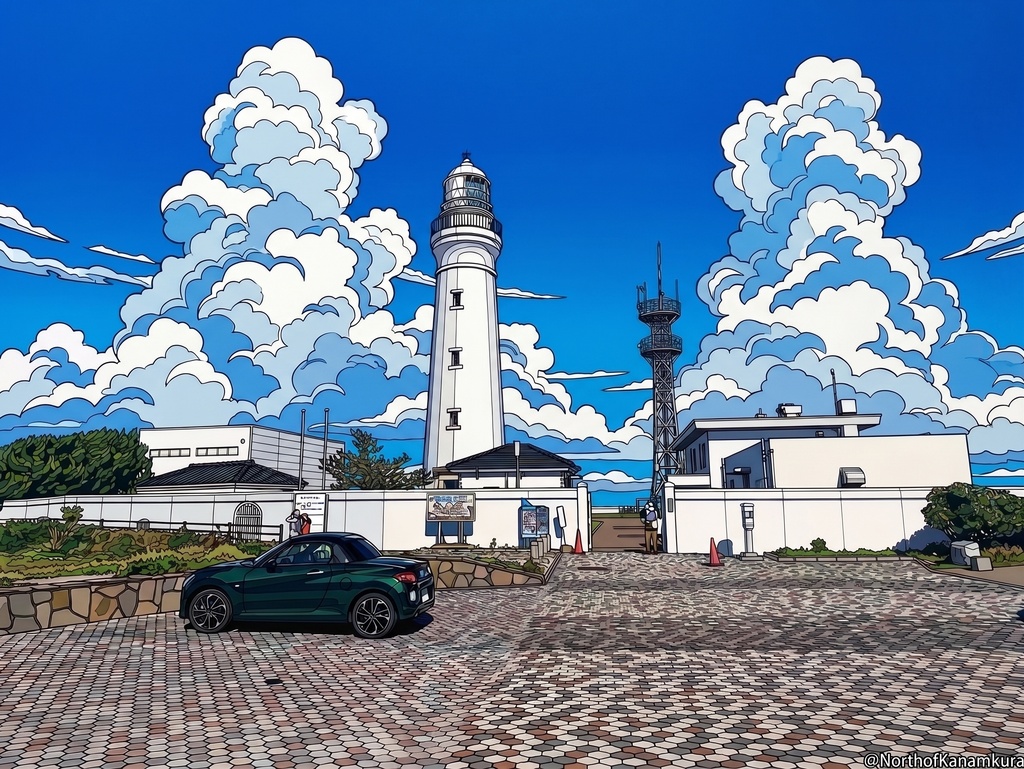 【壁紙】東端の風と白亜の灯台 - Inubosaki Lighthouse & Copen