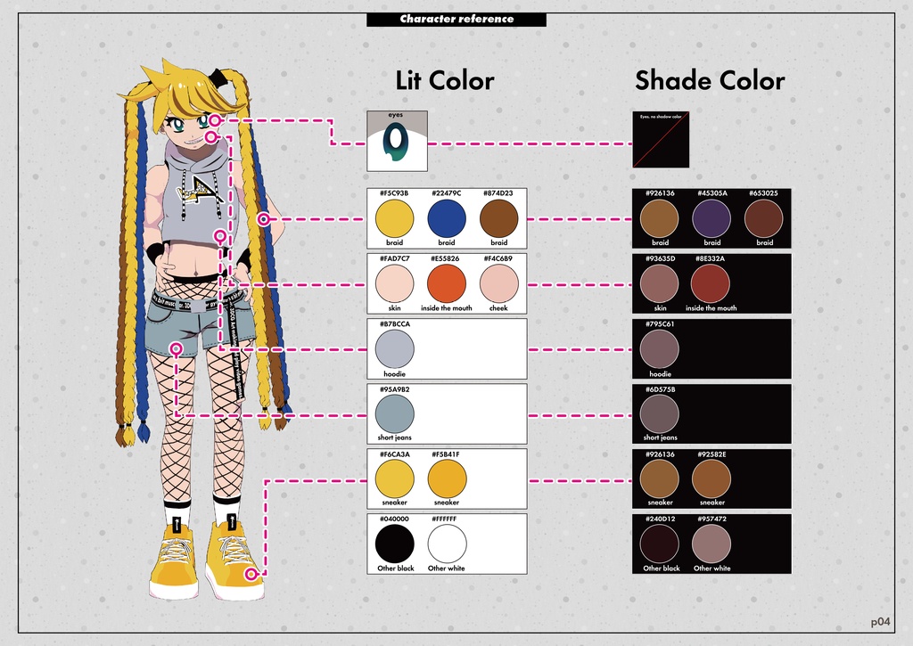 【設定資料】yellowAMIKO Ver.2.10 Digital Artbook(Character reference/無料版)