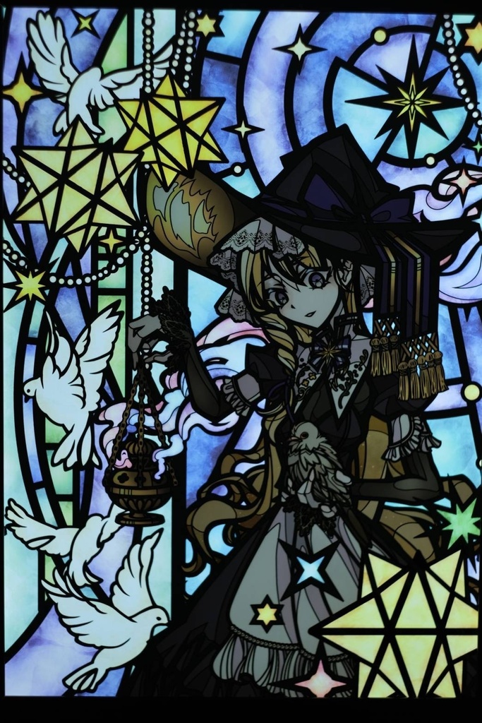 Lサイズ】霧雨魔理沙のステンドグラス【Somnium Volatus