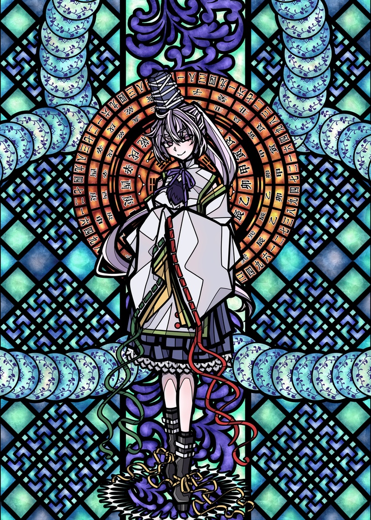【Sサイズ】物部布都のステンドグラス【大神神話伝】