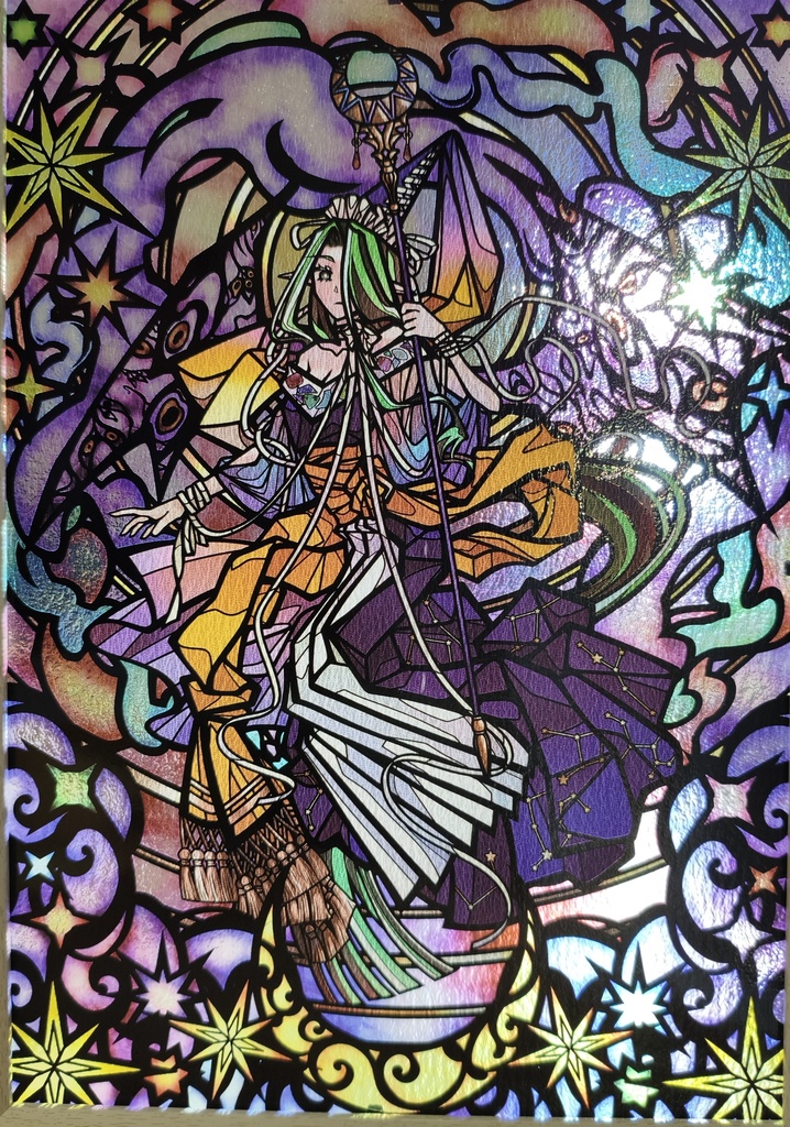 Lサイズ】魅魔のステンドグラス【Caelum Sublime】 - ドラコニアの天窓