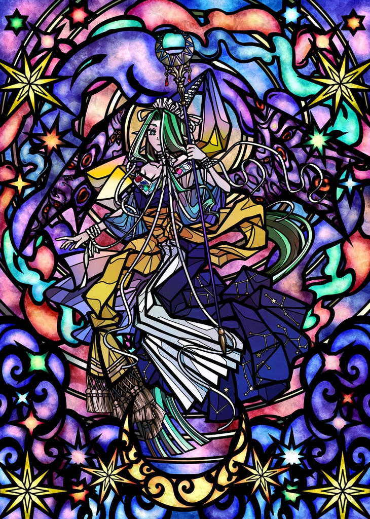 【Sサイズ】魅魔のステンドグラス【Caelum Sublime】