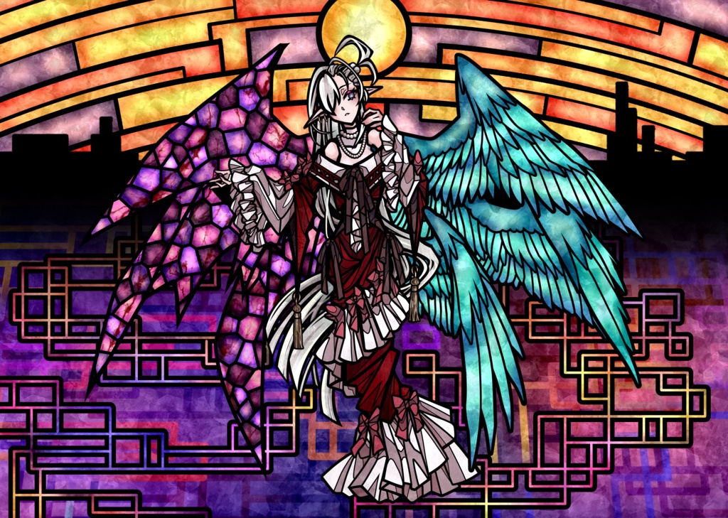 【Sサイズ】神綺のステンドグラス【魔神読誦】