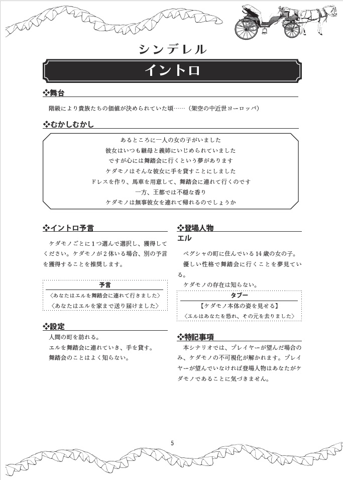 ケダモノオペラ デ〇ズニープリンセスモチーフシナリオ集『ケダモノプリンセス』