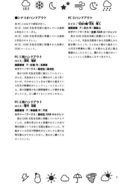 ダブルクロス3rd キャンペーンシナリオ集『空模様の残響』