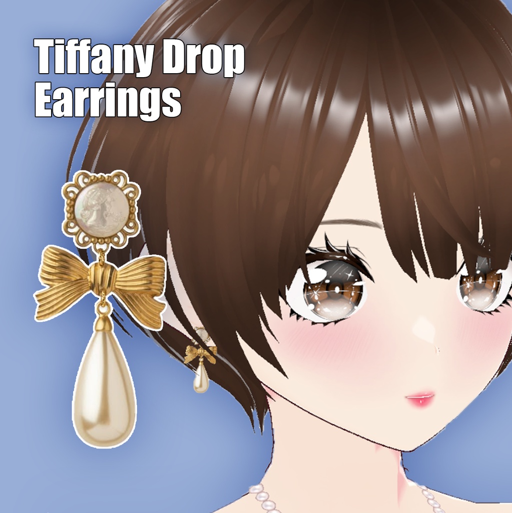 The Tiffany Drop Earrings 【VRoid】