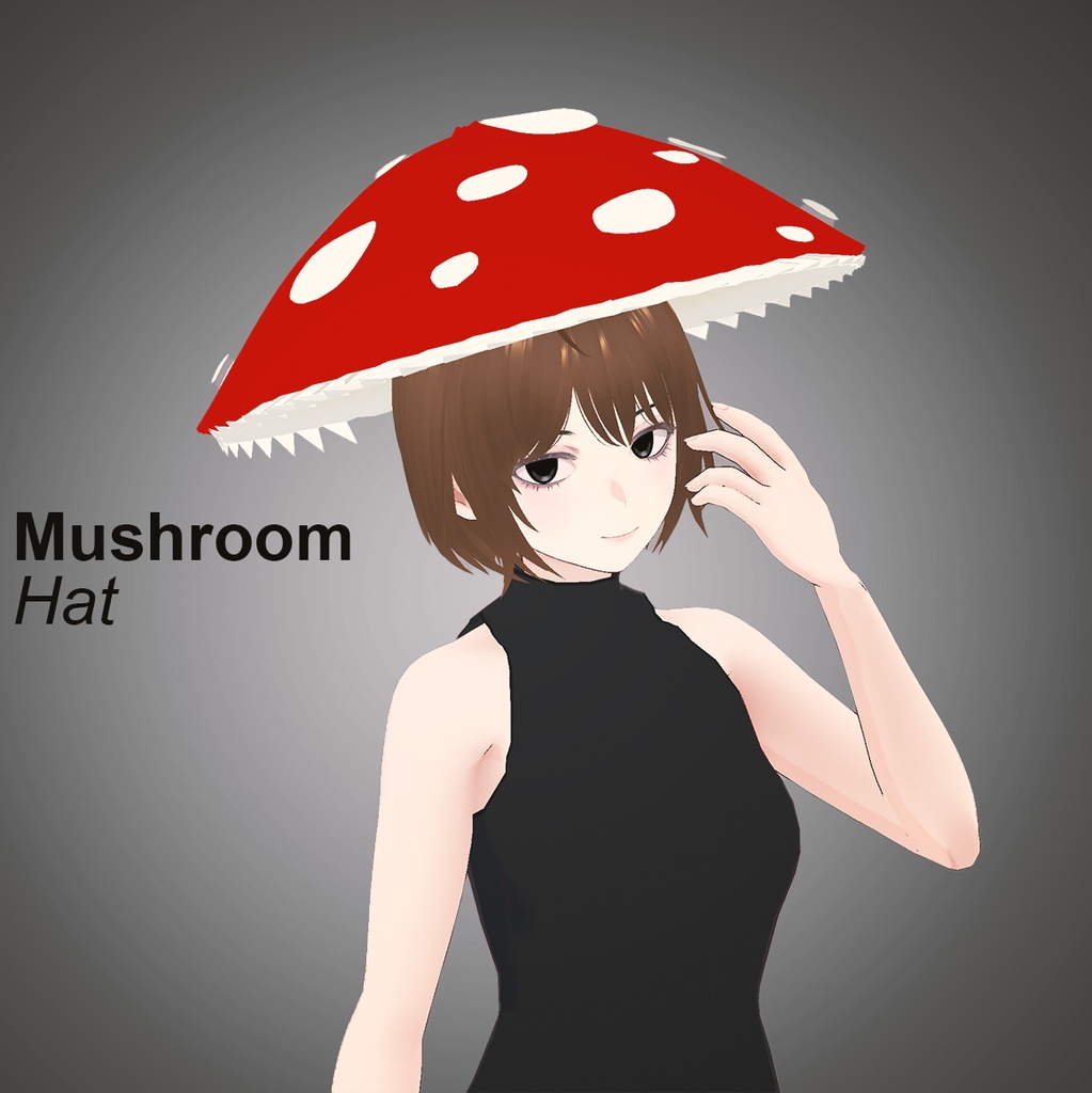 Mushroom Hat – Fantasy Avatar Accessory【VRoid】
