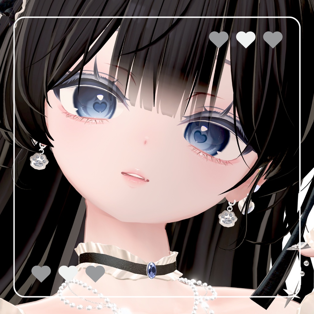 【6アバター対応】🤍paws earring🤍