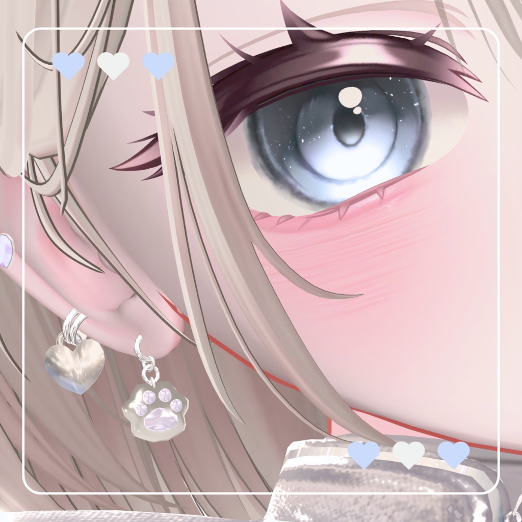 【6アバター対応】🤍paws earring🤍