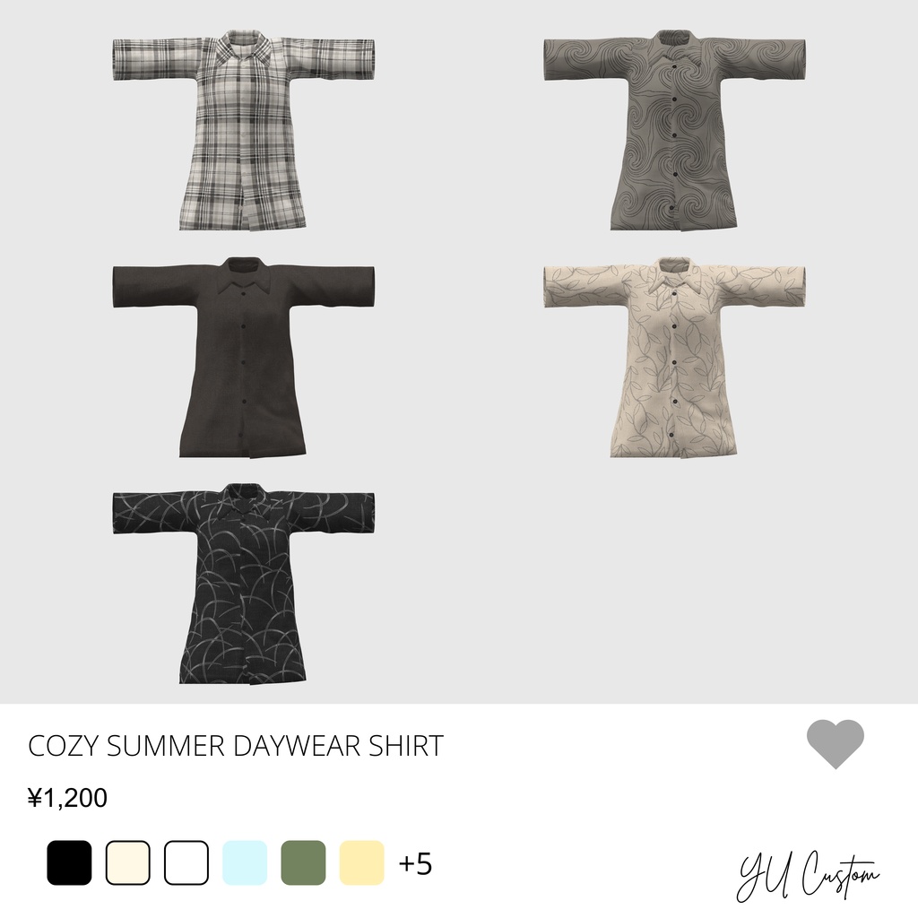 Cozy Summer Daywear【3D衣装モデル】 Lowtus・森羅 対応