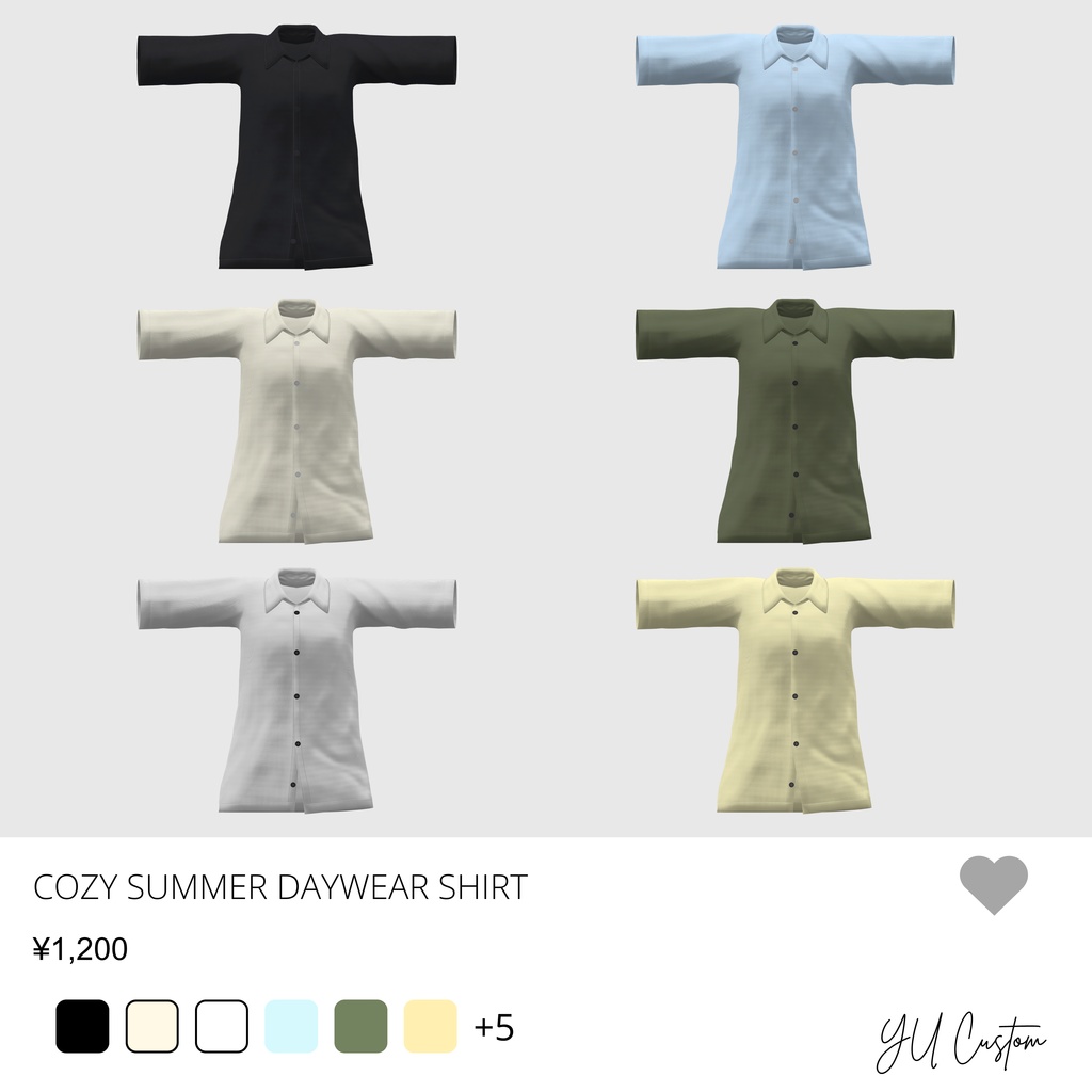Cozy Summer Daywear【3D衣装モデル】 Lowtus・森羅 対応