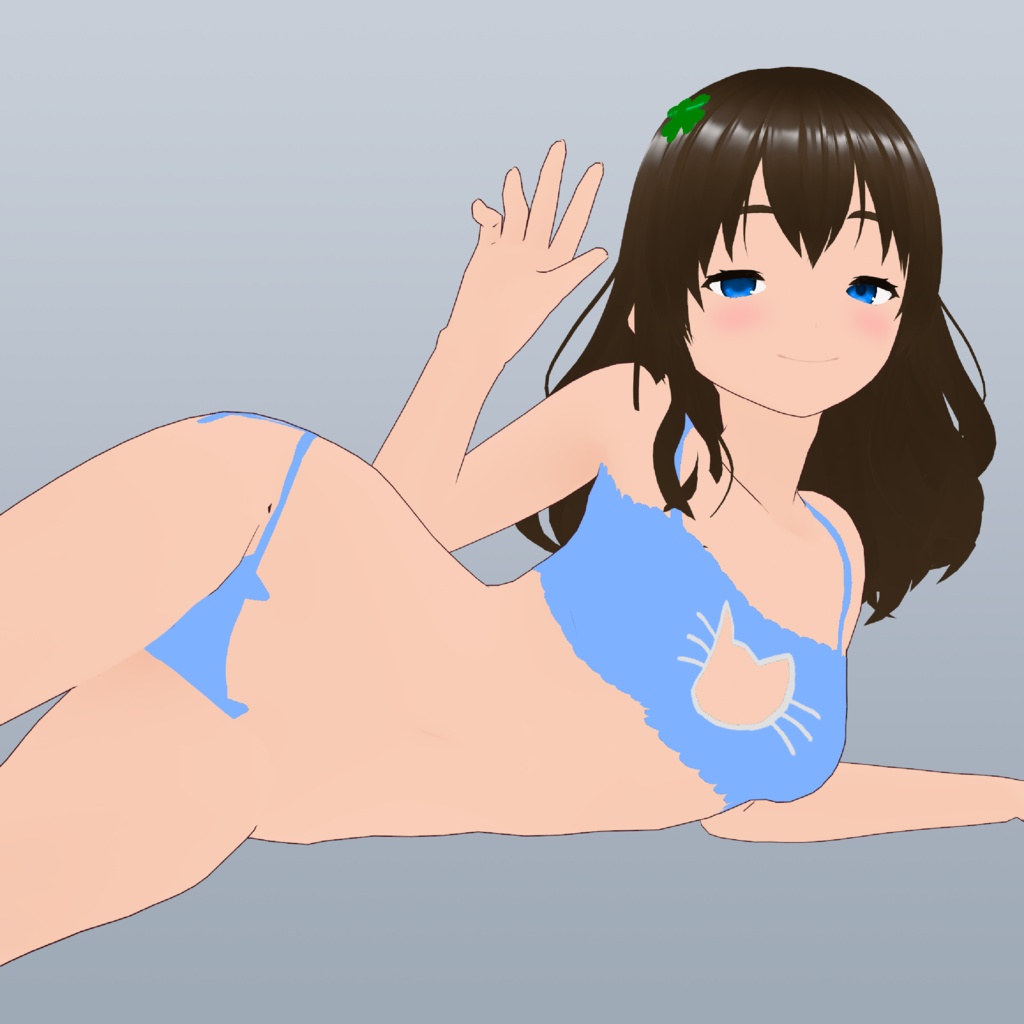 VRoid Catgirl Underwear (Color with White Variants)