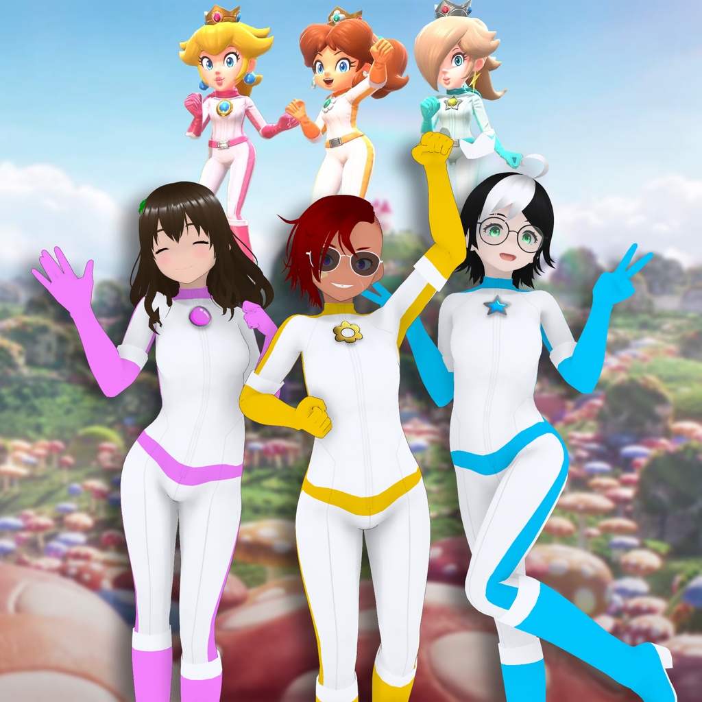 VRoid Kart Racing Biker Suits