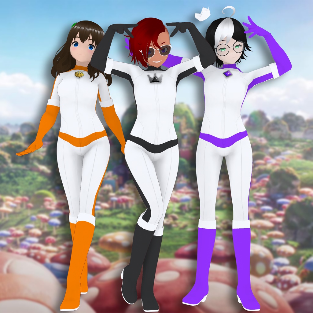 VRoid Kart Racing Biker Suits