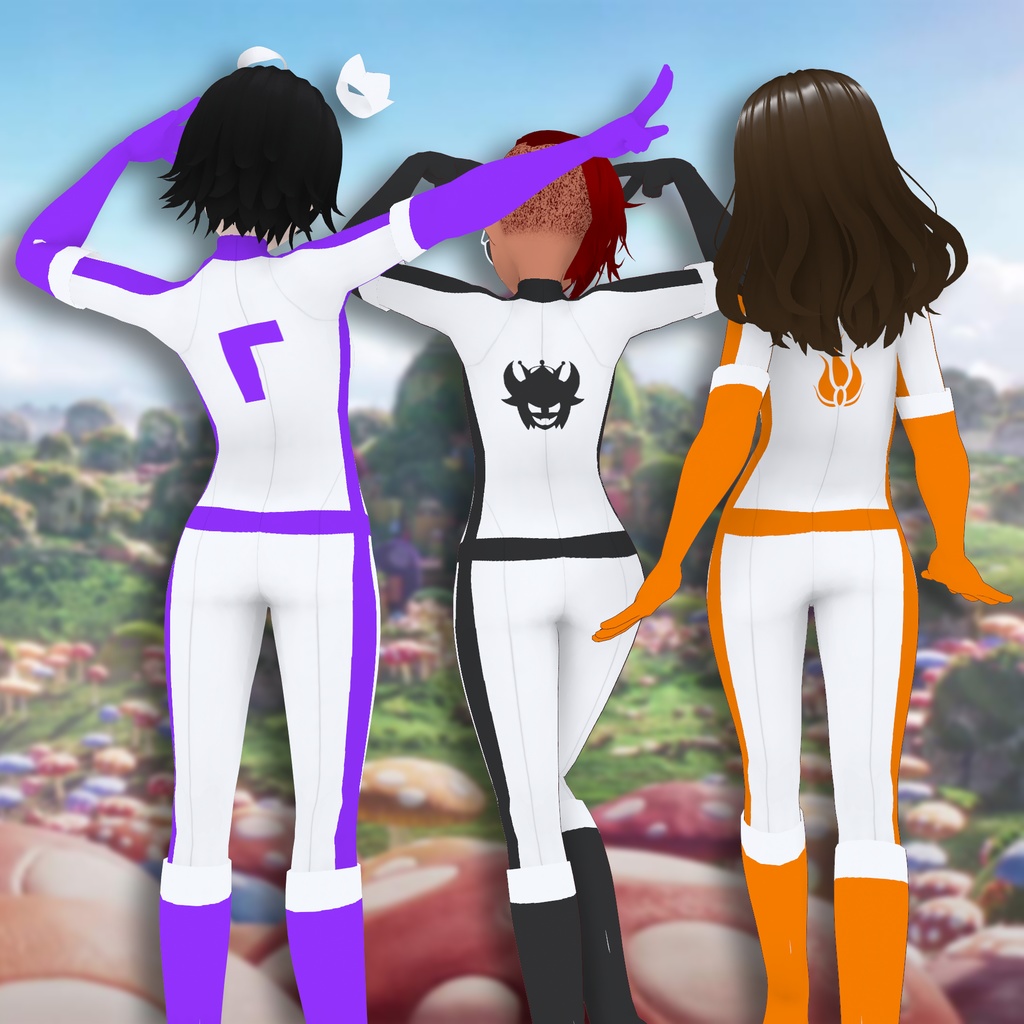 VRoid Kart Racing Biker Suits