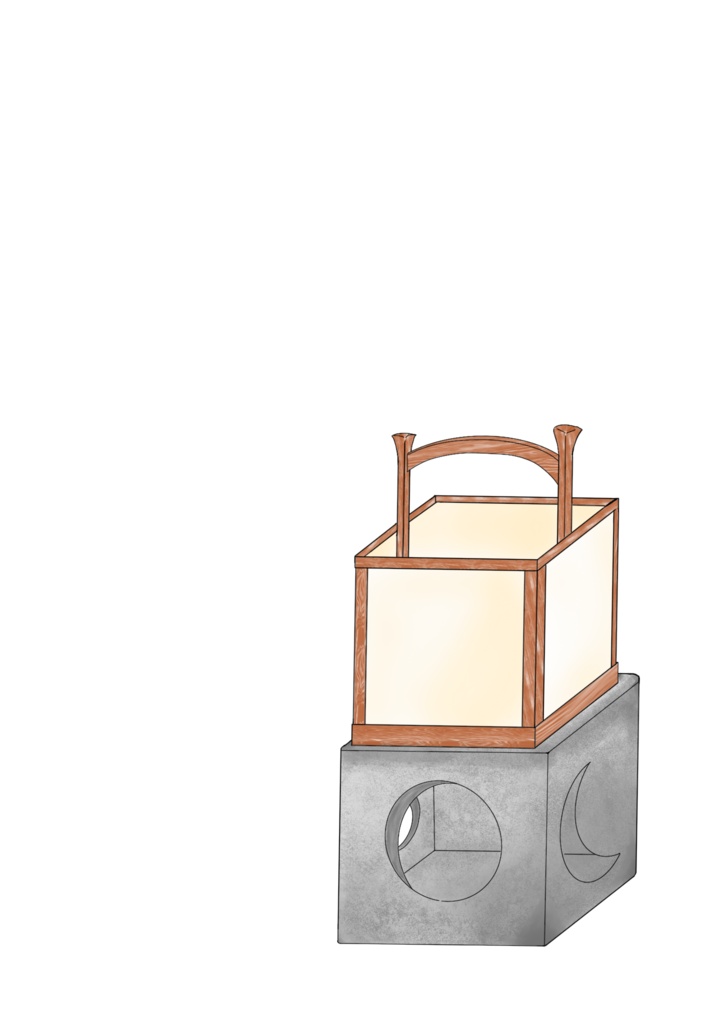 【無料素材】和室用 灯籠イラスト（背景透過PNG）