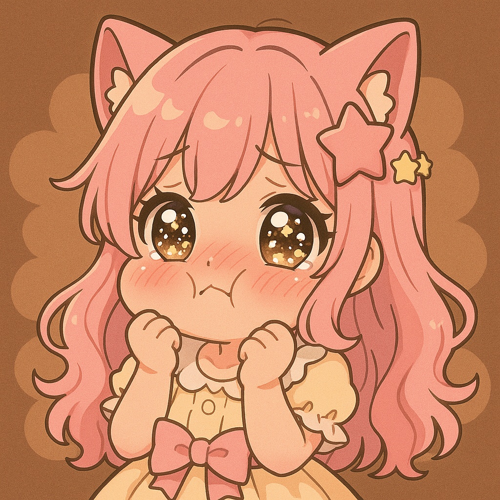 ねこみみぷく顔アイコン｜ゆるかわ女の子イラスト