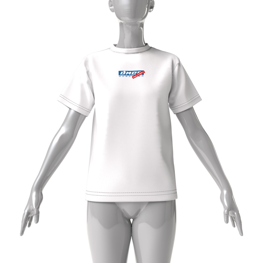 でこメガネちゃんデリバリーTシャツ