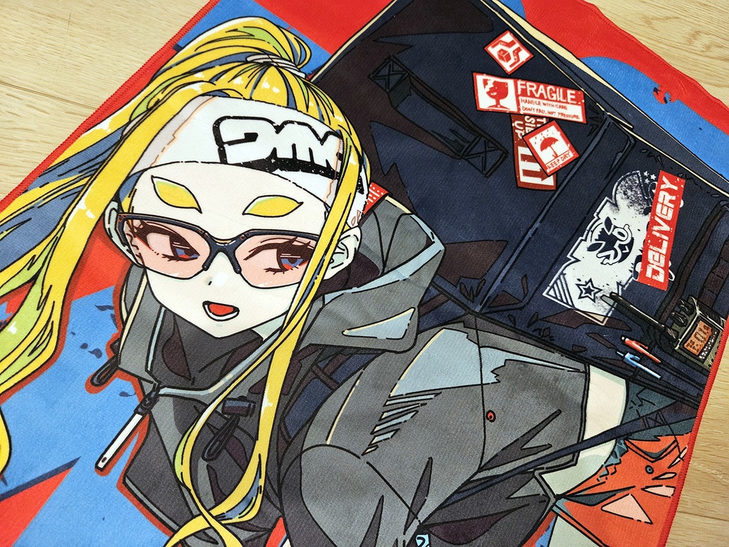 でこメガネちゃん スポーツタオル(受注販売)