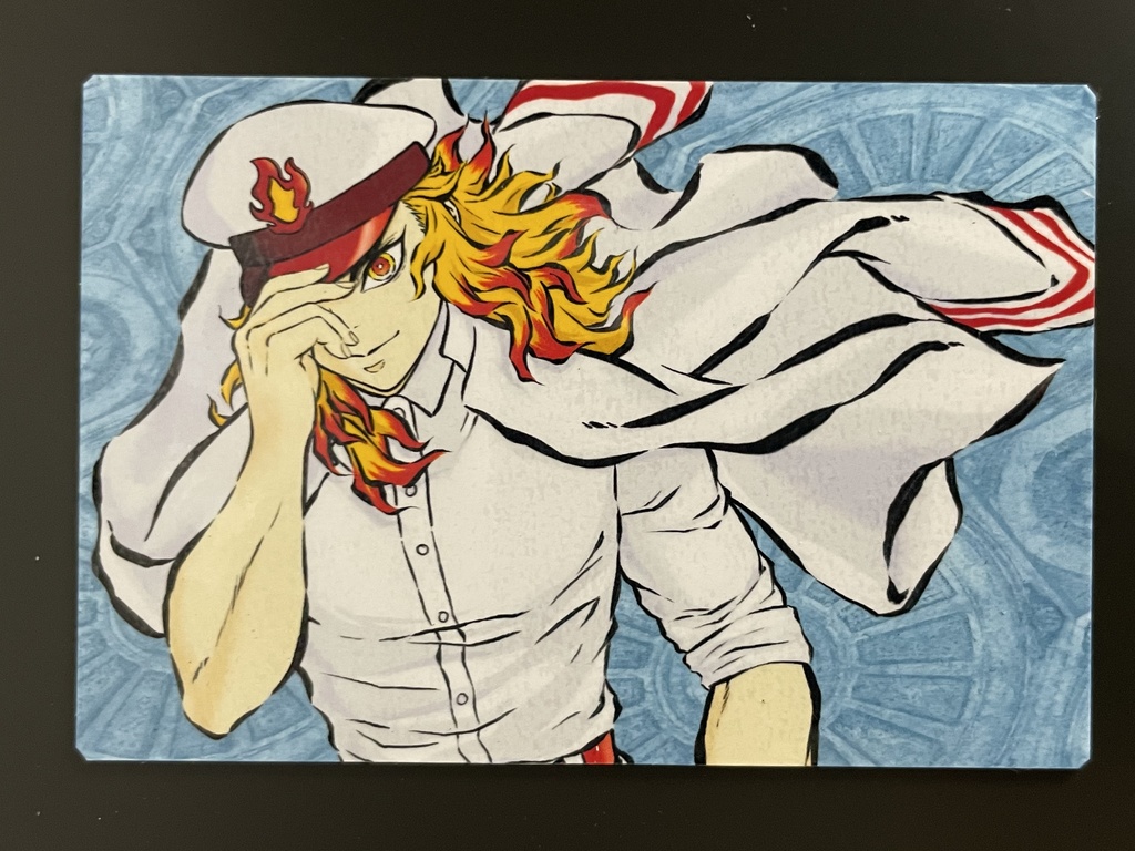 煉獄杏寿郎（青嵐横ver.）マグネット＆ステッカーセット＊鬼滅の刃イラスト