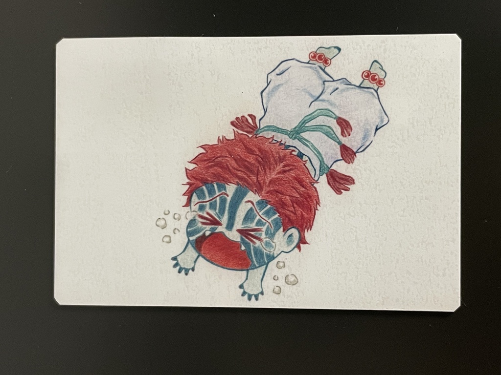 拒む猗窩座（マグネット＆ステッカーセット）＊鬼滅の刃イラスト