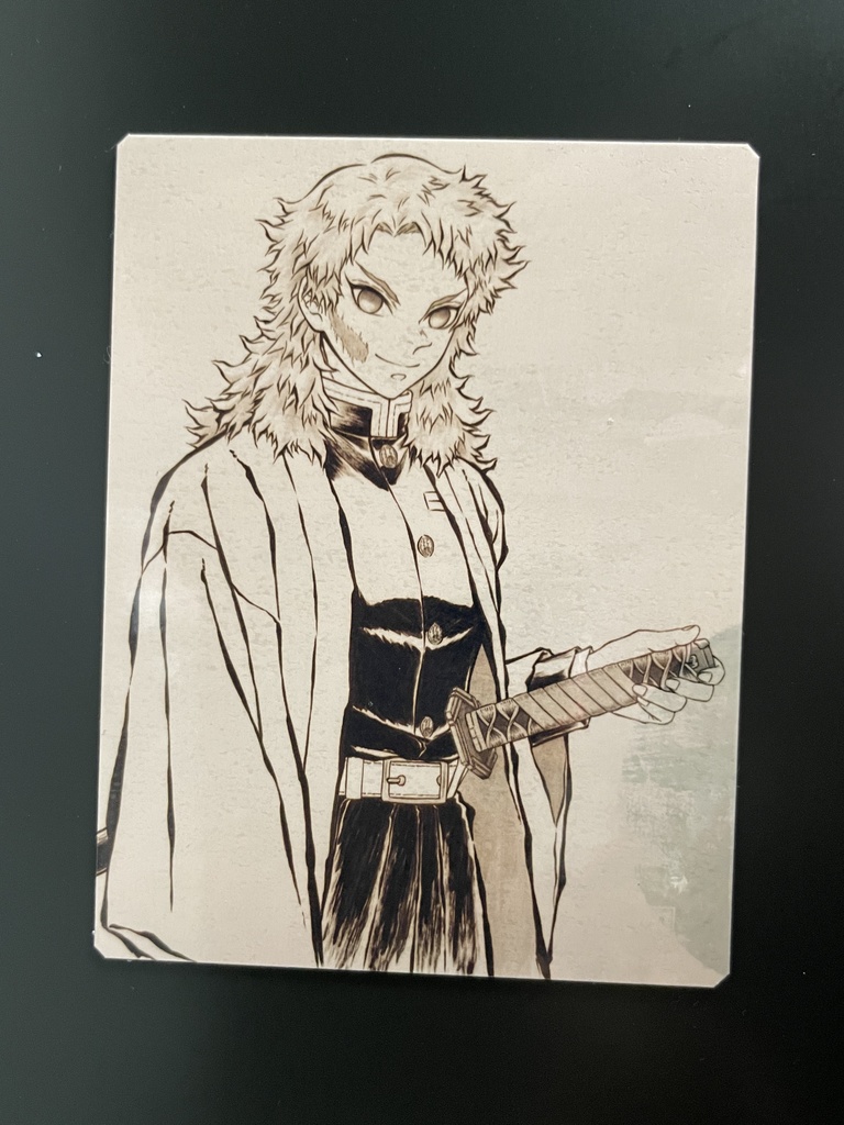 水柱錆兎（マグネット＆ステッカーセット）＊鬼滅の刃イラスト