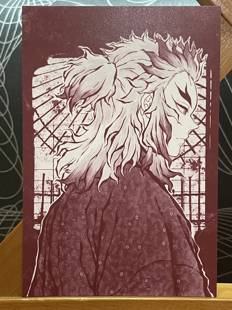 煉獄杏寿郎 羽織 額装 絵 煉獄杏寿郎 羽織 額装 絵 煉獄杏寿郎 羽織 額装 絵