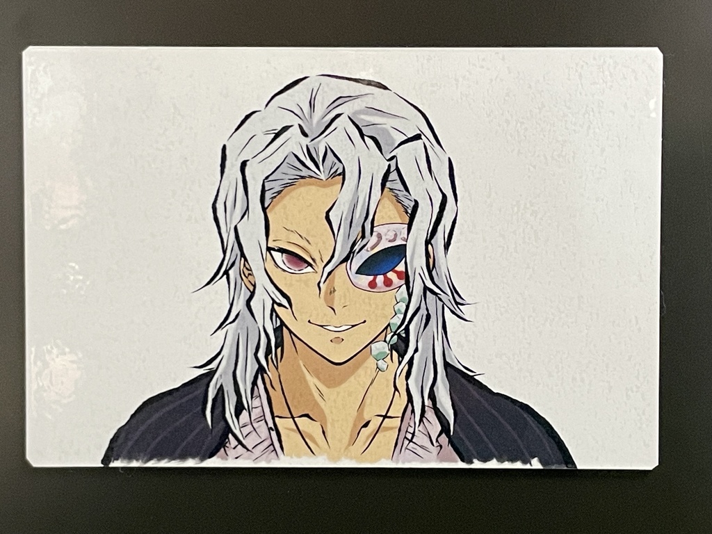 宇髄天元（マスク）マグネット＆ステッカーセット＊鬼滅の刃イラスト