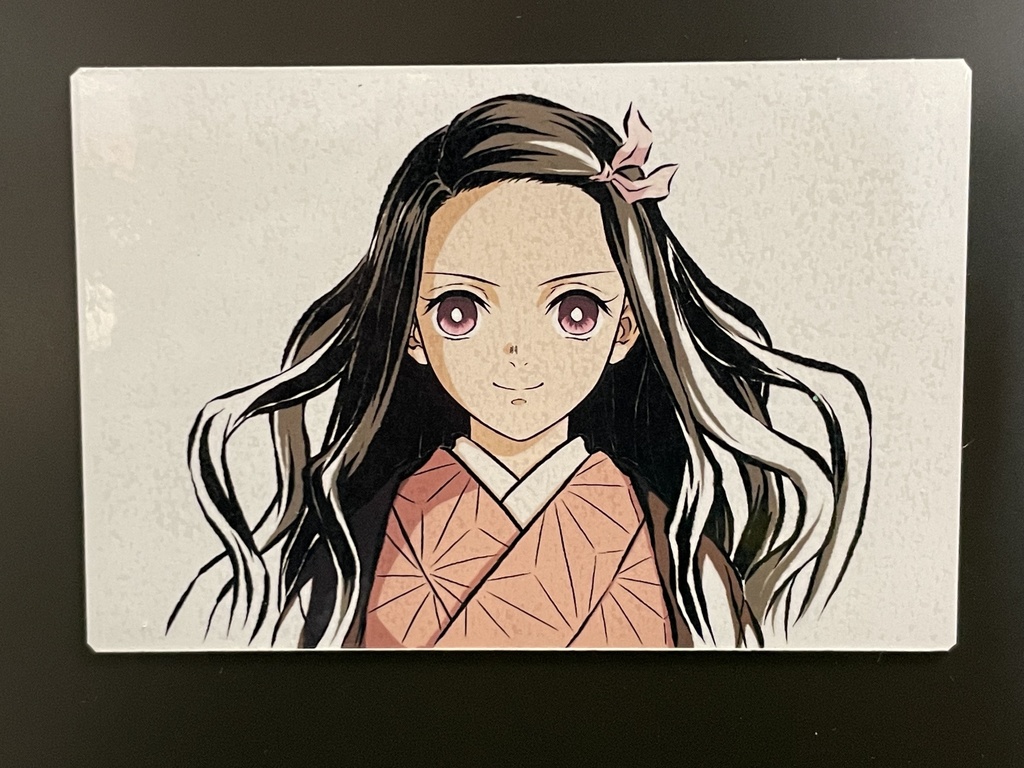 竈門禰󠄀豆子（カラー）マグネット＆ステッカーセット＊鬼滅の刃イラスト