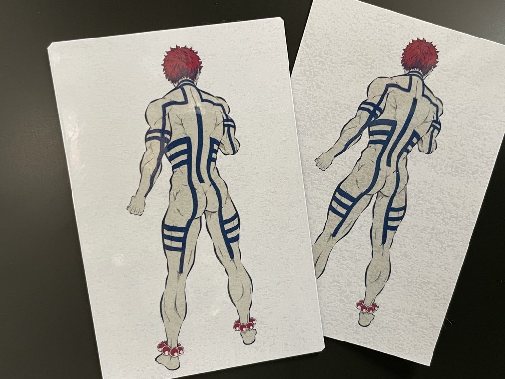 猗窩座の背中（マグネット＆ステッカーセット）＊鬼滅の刃イラスト