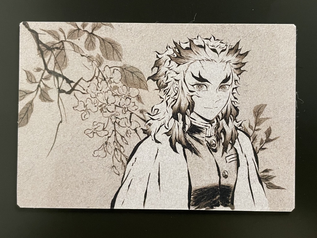 煉獄杏寿郎と藤の花（マグネット＆ステッカーセット）＊鬼滅の刃イラスト