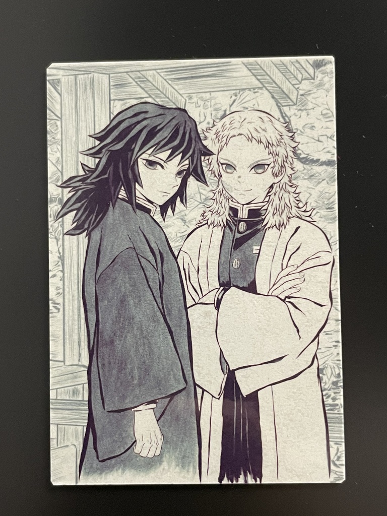 義勇と錆兎（マグネット＆ステッカーセット）＊鬼滅の刃イラスト