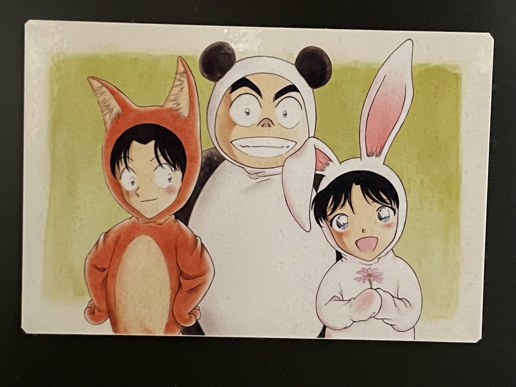 少年探偵団（着ぐるみ）＊名探偵コナンイラスト（ハガキサイズ＆A4サイズ）