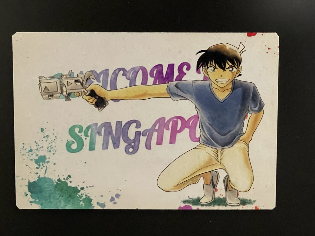 シンガポールへようこそ（怪盗キッド）マグネット＆ステッカーセット＊名探偵コナンイラスト