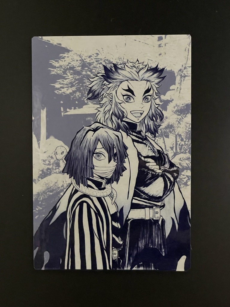 小芭内と杏寿郎（マグネット＆ステッカーセット）＊鬼滅の刃イラスト