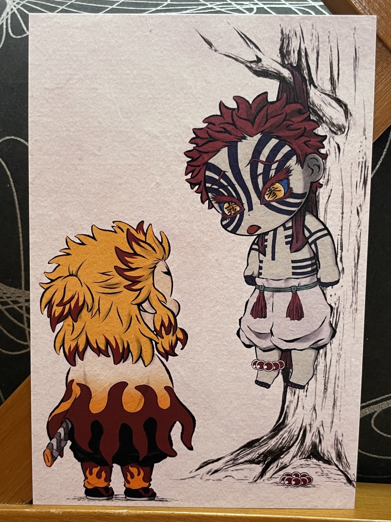 君はなにをしている?*鬼滅の刃イラスト(ハガキサイズ&A4サイズ)