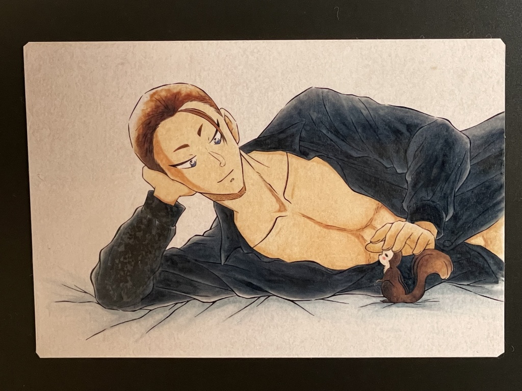 綾小路文麿＆マロちゃん（マグネット＆ステッカーセット）＊名探偵コナンイラスト