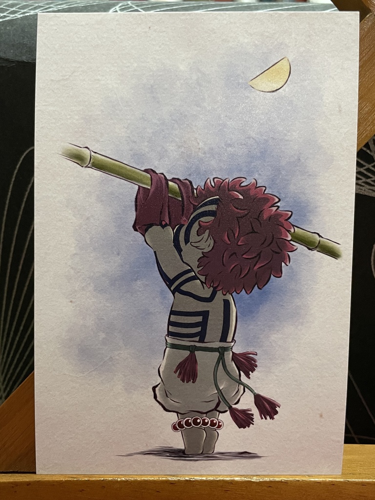 洗濯日和＊鬼滅の刃イラスト（ハガキサイズ＆A4サイズ）