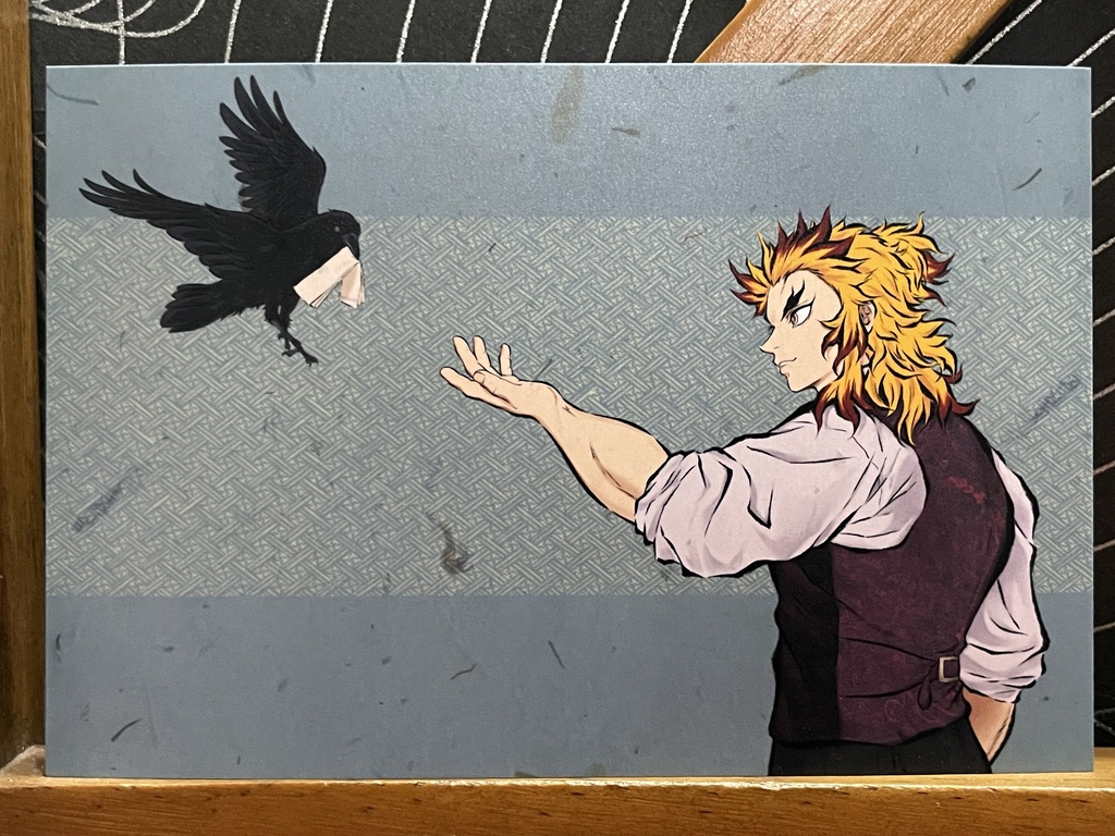 煉獄杏寿郎（手紙）＊鬼滅の刃イラスト（ハガキサイズ＆A4サイズ）