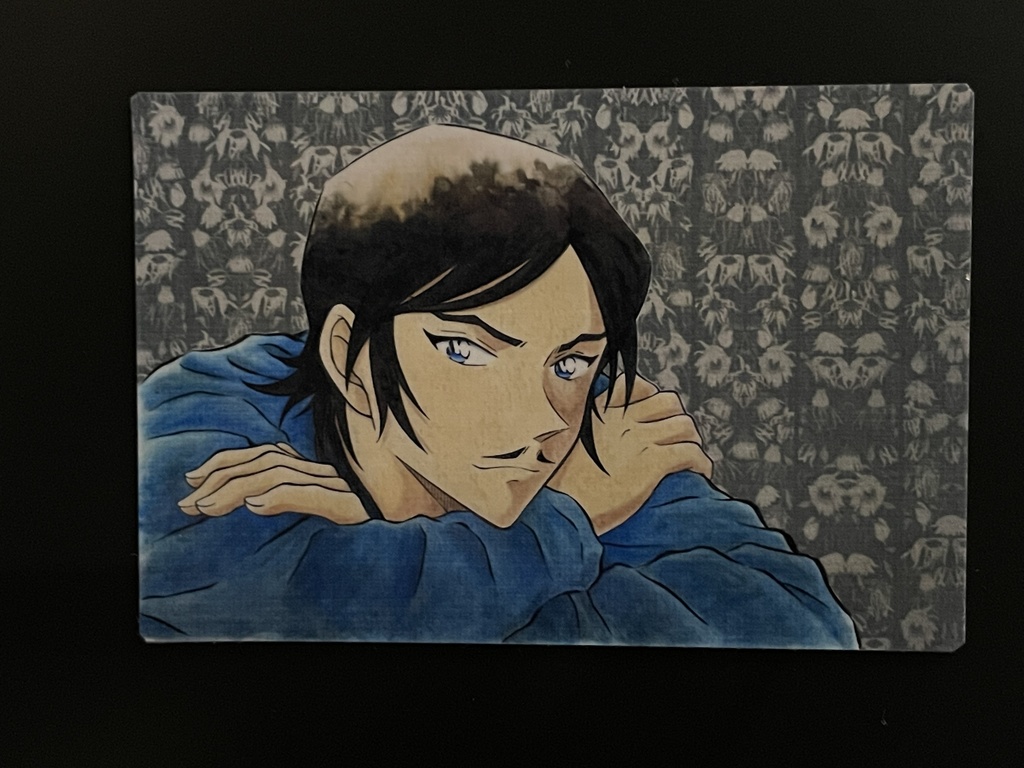 諸伏高明（青いカーディガン）マグネット＆ステッカーセット＊名探偵コナンイラスト