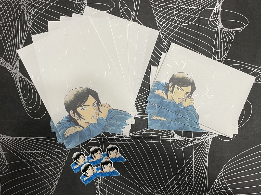 諸伏高明（青いカーディガン）レターセット＊名探偵コナンイラスト