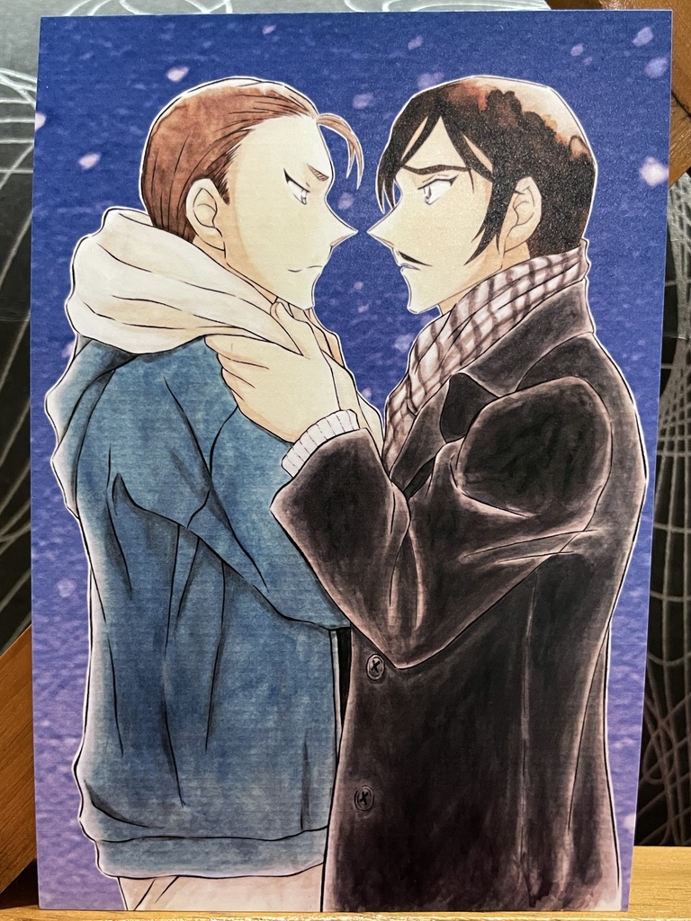 綾小路文麿と諸伏高明＊名探偵コナンイラスト（ハガキサイズ＆A4サイズ）