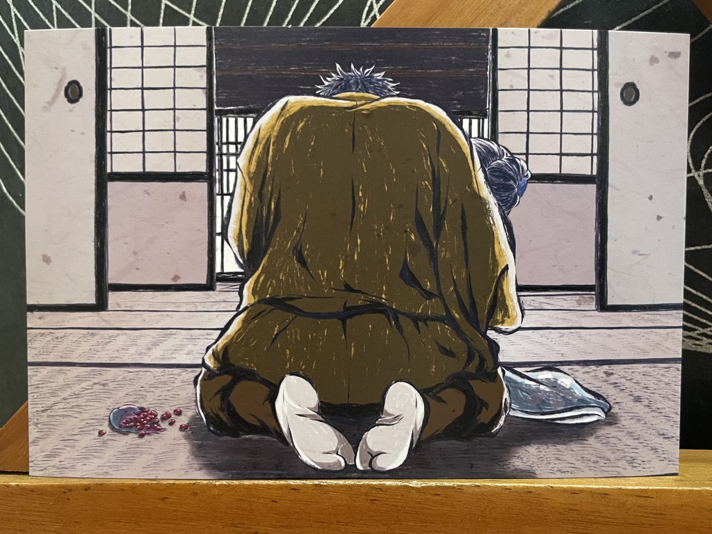 守れなくてごめん＊鬼滅の刃イラスト（ハガキサイズ＆A4サイズ）